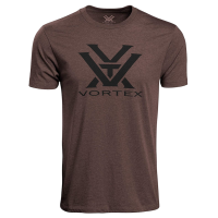 VORTEX Men's Core Logo Brown Heather T-Shirt (120-16-BRH)