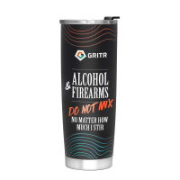 GRITR 20 oz Stainless Steel Vacuum Insulated Tumbler, Do Not Mix Edition