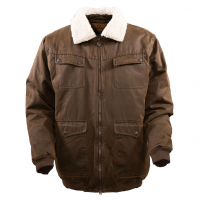 OUTBACK TRADING Men's Ezra Aviator Brown Jacket (29872-BRN)