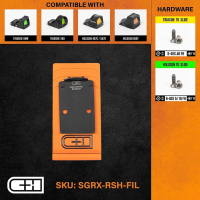 C&H PRECISION WEAPONS Sig Sauer P320 RXP ROMEO1-Pro Adapter Plate (SGRX-RSH-FIL)