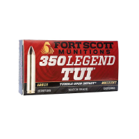 FORT SCOTT MUNITIONS .350 Legend TUI 125Gr SCS 20rd Box Ammo (350-125-SCV)