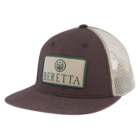 BERETTA Flat Bill Patch Brown Trucker Hat (BC621T1515080X)
