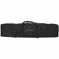 GPS Tactical Double Rifle Case, Black, 55", 600 Denier Polyester GPS-DRC55