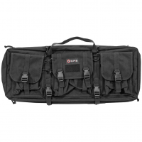 GPS Tactical Double Rifle Case, Black, 28", 600 Denier Polyester GPS-DRC28