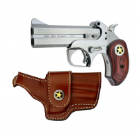 BOND ARMS Rustic Ranger .45 Colt/.410 4.25in Grips With 2-Tone Star Stainless Steel Pistol (BARR-45/410)