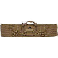 GPS Tactical Double Rifle Case, Flat Dark Earth, 55", 600 Denier Polyester GPS-DRC55-FDE