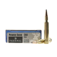 FEDERAL Power-Shok 280 Rem. 150 Grain Soft Point Ammo, 20 Round Box (280B)