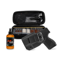 GRITR IWB Kydex Left Hand Holster for Taurus GX4 w/ Multi-Caliber Firearm Cleaning Kit & Gun CLP