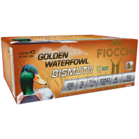 FIOCCHI Golden Waterfowl Bismuth 28ga 3in #4 Shotgun Ammo (283GB4)