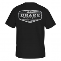 DRAKE Men's Blackout Badge Caviar Black T-Shirt (DT9590-CAB)