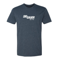 SIG SAUER Men's Established Navy Blue Heather Short-Sleeve T-Shirt (SG-TEE-EST)