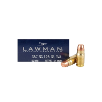 CCI Speer Lawman 357 SIG 125 Grain Total Metal Jacket Ammo, 50 Round Box (53919)