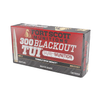 FORT SCOTT MUNITIONS 300 Blackout Sub-Munition SCS TUI 190 Gr 20rd Rifle Ammunition (300-190-SCV1SS)