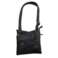 BULLDOG CASES Black Cross Body Style Purse with Holster (BDP-030)