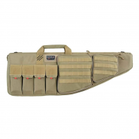 G*OUTDOORS 35in Tactical Tan AR Rifle Case with External Handgun Case (GPS-T35ART)