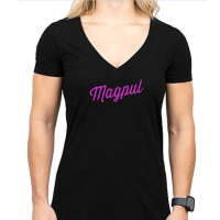 MAGPUL Women's Rover Script Black Cotton/Polyester Short Sleeve T-Shirt (MAG1336-001)