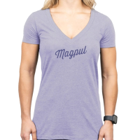 MAGPUL Women's Rover Script Orchid Heather Cotton/Polyester Short Sleeve T-Shirt (MAG1336-530)