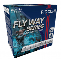 FIOCCHI Flyway 12Ga 3in #4 Plated Steel 25rd/Box Shotshell (123ST4)