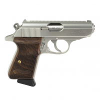 WALTHER PPK/S 380ACP 3.3in 2x 7rd Mags Walnut Grips Stainless Semi-Auto Pistol (4796004WG)