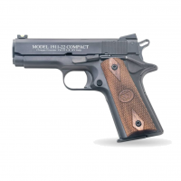 CHIAPPA FIREARMS 1911-22 Compact 22LR 4in Fiber Optic Sights Walnut Grips 2x10rd Blued Pistol (CF401.100)