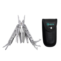 GRITR 13-in-1 Stainless Steel EDC Pocket Camping Multitool w/ Nylon Sheath