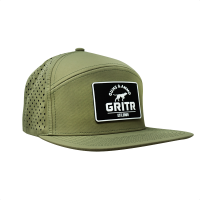 GRITR One Size Casual Trucker Hat for Everyday Wear w/ Patch & Flat-Bill Visor, Loden