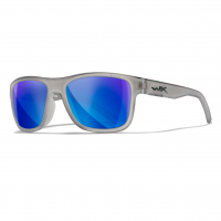 WILEY X EYEWEAR Ovation Sunglasses with Matte Slate Frame and Captivate Polarized Blue Mirror Lens (AC6OVN09)