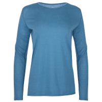 HOT CHILLYS Women's Pepper Bi-Ply Cross Country Blue Crewneck Shirt (PB3070-003)