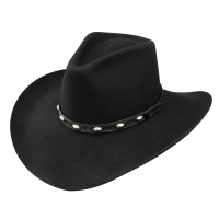 STETSON Unisex Adults Buckshot Black Hat (SWBKSH-154007)