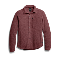 SITKA Men's Snowcrest Dark Red Heather Long Sleeve Shirt (600074-DARH)