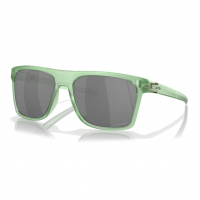 OAKLEY Leffingwell Green Matte Trans Jade Frame/ Prizm Black Lenses Sunglasses (OO9100-1757)