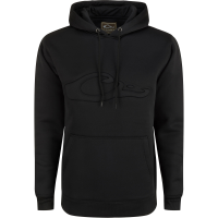 DRAKE Men's The Back Eddy Embossed Solid Hoodie (DS2298)