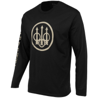 BERETTA Men's Trident Logo Black Long Sleeve Shirt (TS229T18900999)