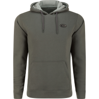 DRAKE Men's The Three End Castlerock Gray Solid Hoodie (DS2295-CRG)