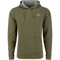 DRAKE Men's The Three End Kalamata Olive Solid Hoodie (DS2295-KMO)