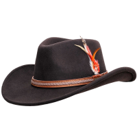 OUTBACK TRADING High Country Tanbark Wool Hat (1328-TBK)