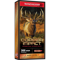 WINCHESTER AMMO Copper Impact 300 WSM 180gr Copper Extreme Point 20rd/Box Rifle Ammo (X300SCLF2)