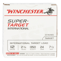 WINCHESTER AMMO Super Target International 12ga 2.75in #7.5 Copper-Plated Lead 25rd/Box Shotgun Shells (TRGT213507)