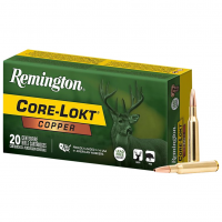 REMINGTON Core-Lokt Copper 270 Win 130 Grain 20rd/Box Rifle Ammo (R27855)