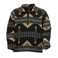 OUTBACK TRADING Men's Charlie Henley Black Pullover (48736-BLK)