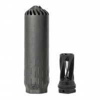 HUXWRX Flow 6K Black Suppressor 5/8x24 With Flash Hider (3219)