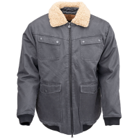 OUTBACK TRADING Ezra Iron Grey Aviator Jacket (29872-IRN)