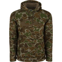 DRAKE LST Silencer Fleece-Lined Old School Green Hoodie (DW2880-037)