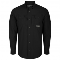 DRAKE Men's Wingshooters Trey Caviar Black LS Shirt (DS2601-CAB)