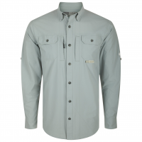 DRAKE Men's Wingshooters Trey Quarry LS Shirt (DS2601-QRY)