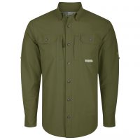 DRAKE Men's Wingshooters Trey Kalamata Olive LS Shirt (DS2601-KMO)