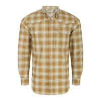 DRAKE Men's Cinco Ranch Western Plaid Medal Bronze LS Shirt (DS2239-MBR)