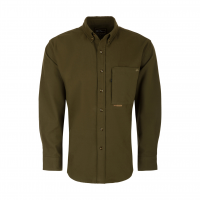 DRAKE Men's Autumn Brushed Twill Solid Kalamata Olive LS Shirt (DS2190-KMO)