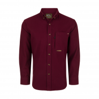 DRAKE Men's Autumn Brushed Twill Solid Windsor Wine LS Shirt (DS2190-WWN)