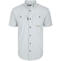 DRAKE Men's Wingshooters Trey Bright White SS Shirt (DS2600-BRW)